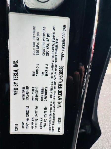 2020 Tesla Model 3 Long Range Dual Motor All-Wheel Drive