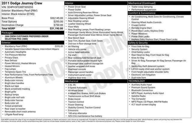 2011 Dodge Journey for sale near Norwalk, OH