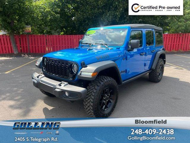 2025 Jeep Wrangler 4-Door Willys 4x4 for sale in Bloomfield Hills, MI