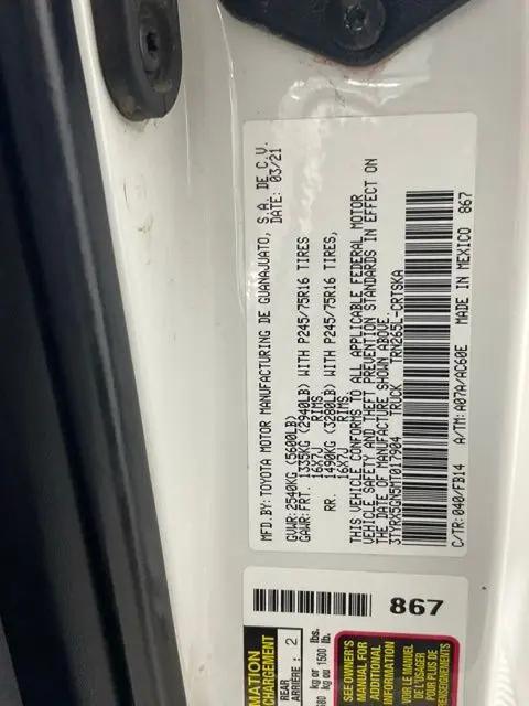 2021 Toyota Tacoma SR