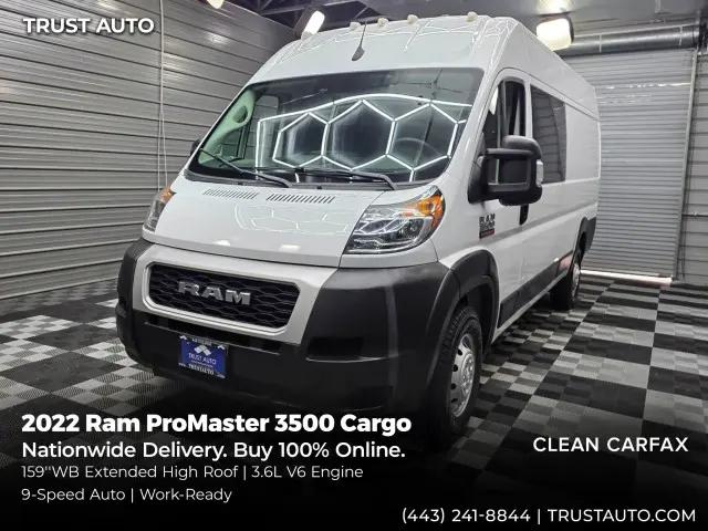 2022 Ram ProMaster Cargo Van High Roof 159 WB EXT for sale in Sykesville, MD