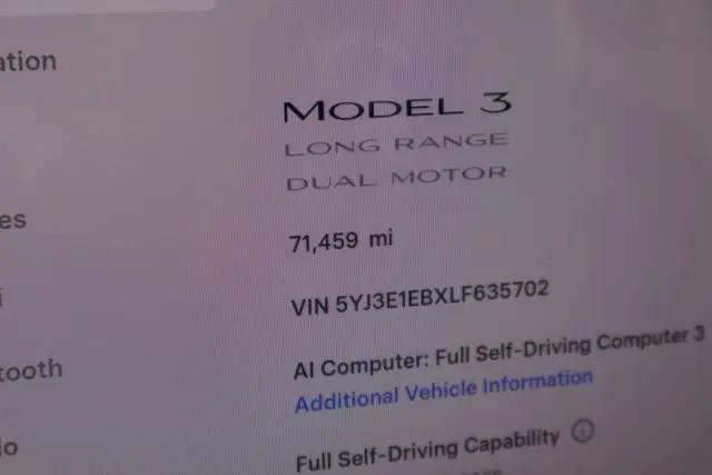 2020 Tesla Model 3 Long Range Dual Motor All-Wheel Drive