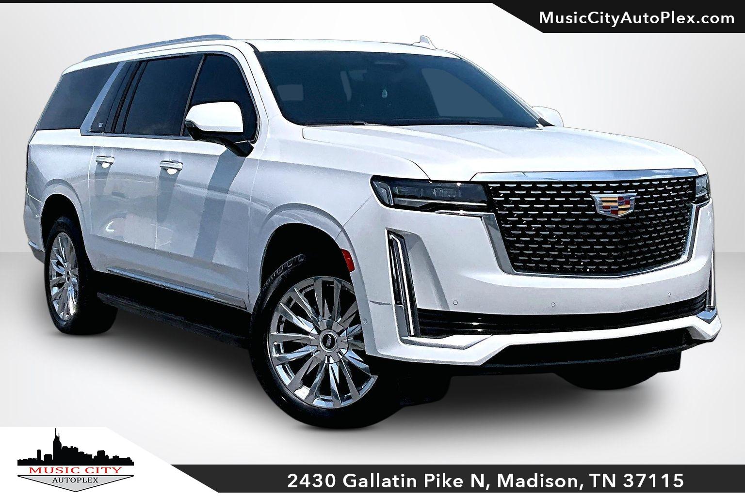 Crystal White Tricoat 2024 Cadillac Escalade ESV SUV / Crossover Four-Wheel Drive Automatic