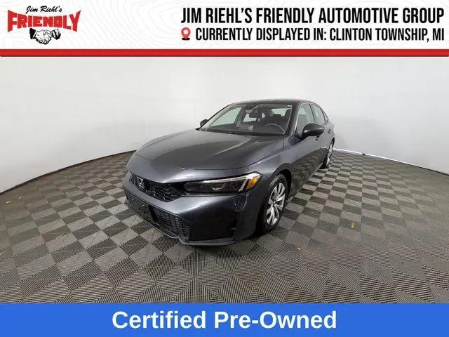 2025 Honda Civic LX for sale in CLINTON TOWNSHIP, MI