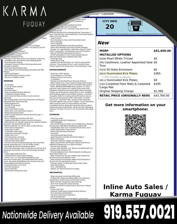 2023 Nissan Murano SL FWD for sale in Fuquay-Varina, NC