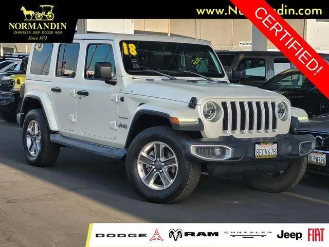 2018 Jeep Wrangler Unlimited Sahara 4x4 for sale in San Jose, CA