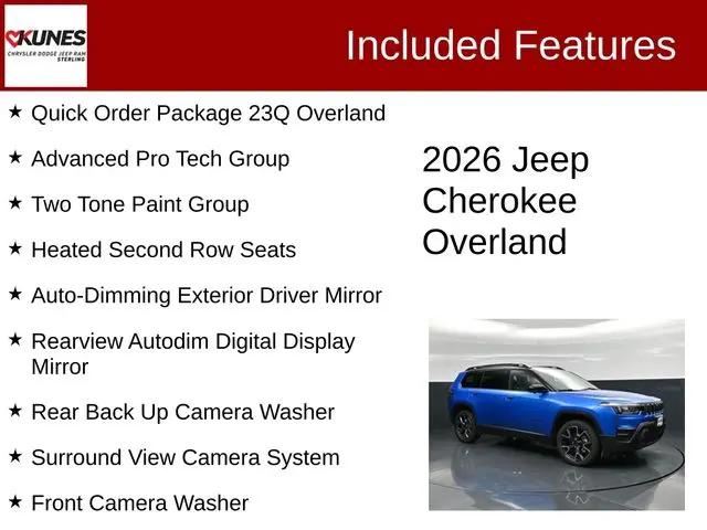 2026 Jeep Cherokee Overland 4x4