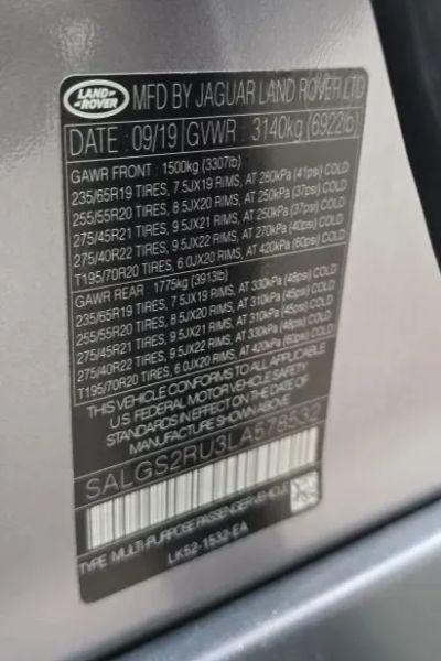 2020 Land Rover Range Rover HSE