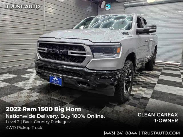2022 Ram 1500 Big Horn Quad Cab 4x4 6'4" Box for sale in Sykesville, MD