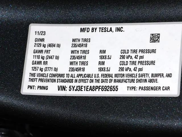 2023 Tesla Model 3 Rear-Wheel Drive
