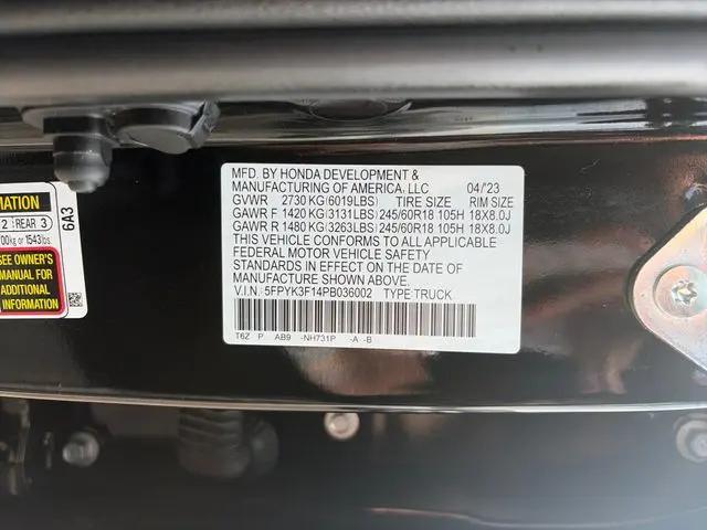 2023 Honda Ridgeline Sport