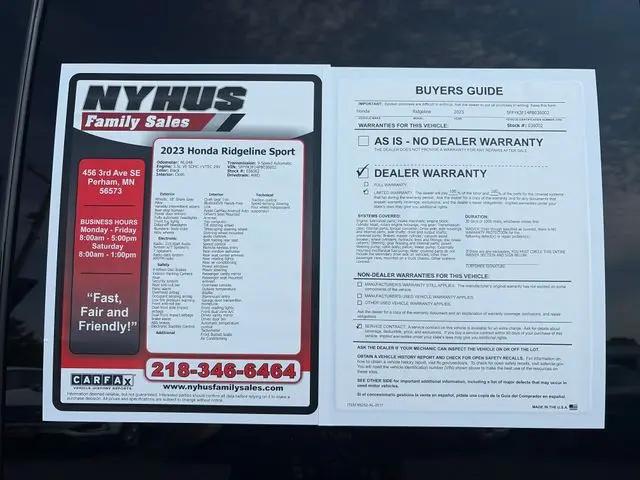 2023 Honda Ridgeline Sport