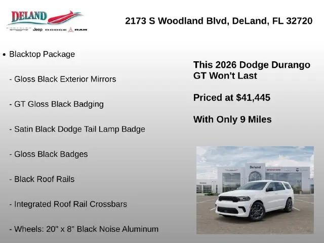 2026 Dodge Durango GT RWD