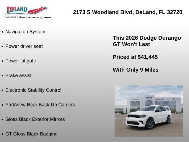 2026 Dodge Durango GT RWD