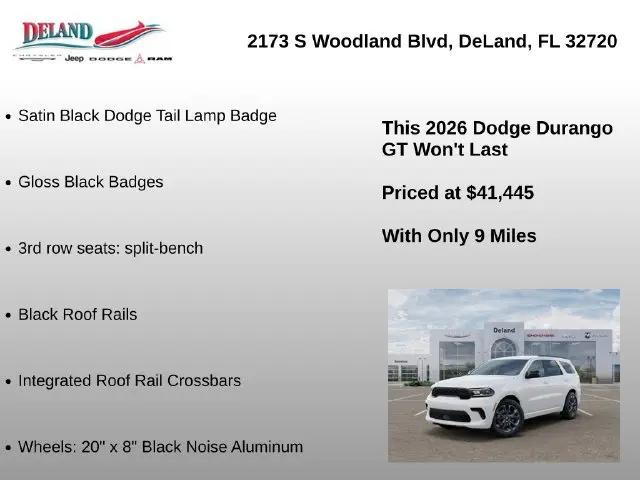 2026 Dodge Durango GT RWD