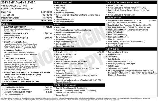 2023 GMC Acadia AWD SLT for sale in FARGO, ND