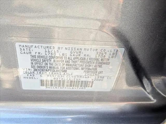 2016 Nissan Versa 1.6 S