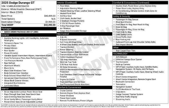 2025 Dodge Durango GT AWD