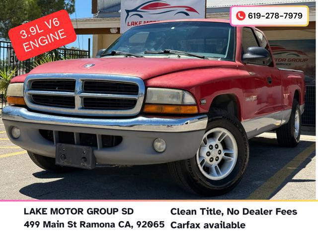 Red 1999 Dodge Dakota Pickup Truck Rear-Wheel Drive Manual