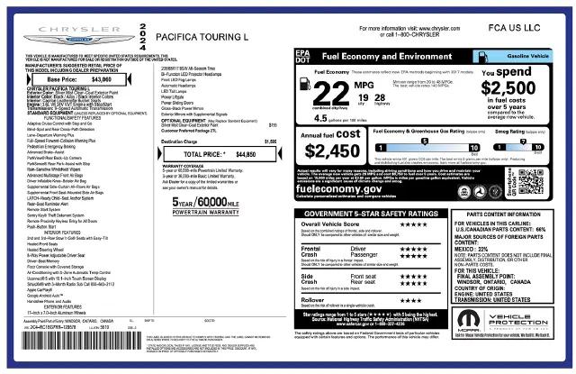2024 Chrysler Pacifica Touring L