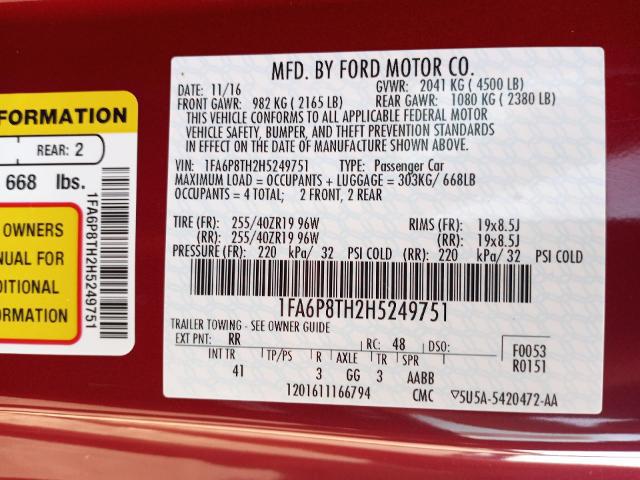 2017 Ford Mustang EcoBoost