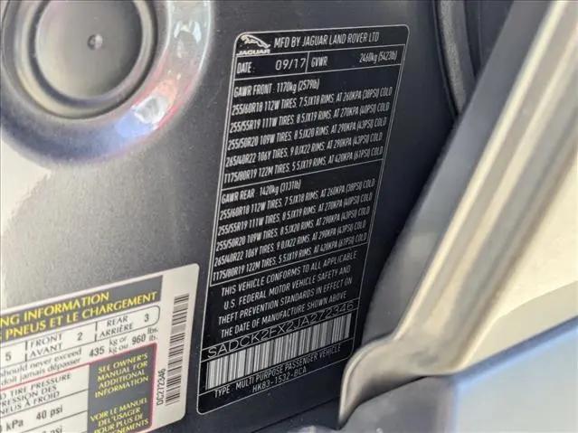 2018 Jaguar F-PACE 25t Prestige