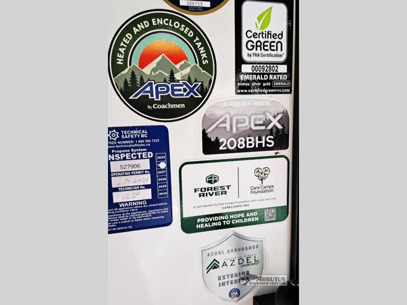 2027 Coachmen Apex Nano 208BHS TRAVEL TRAILER