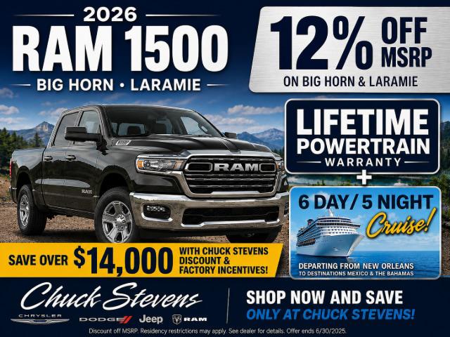 2026 RAM 1500 Big Horn Crew Cab 4x4 57 Box 2026 RAM 1500 Big Horn Crew Cab 4x4 57 Box