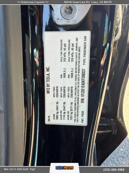 2019 Tesla Model 3 Standard Range Plus