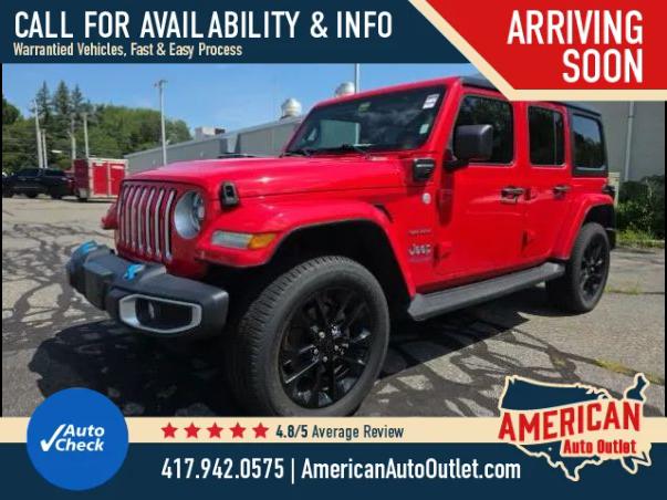 2022 Jeep Wrangler 4xe Unlimited Sahara 4x4 for sale in Nixa, MO