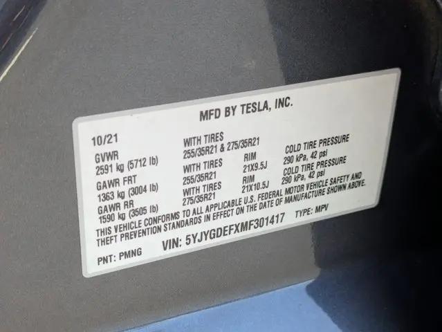 2021 Tesla Model Y Performance Dual Motor All-Wheel Drive