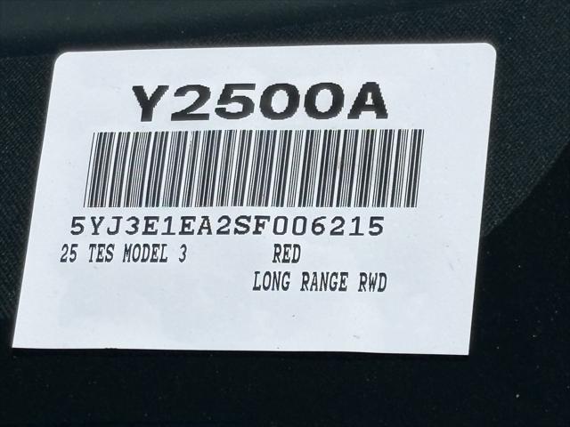 2025 Tesla Model 3 Long Range Rear-Wheel Drive