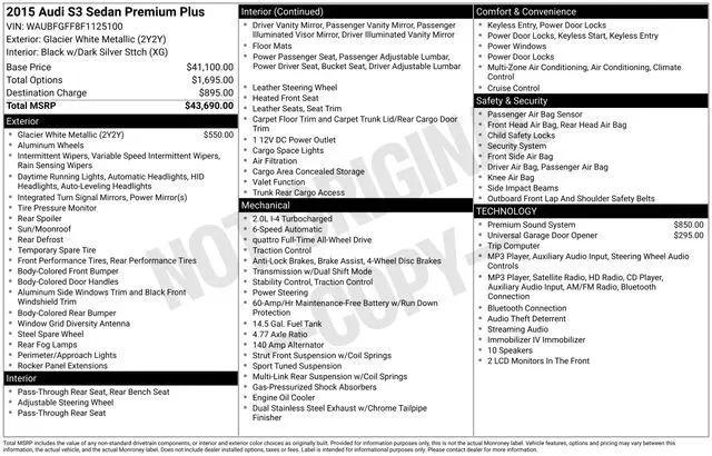 2015 Audi S3 for sale near Millersburg, OH