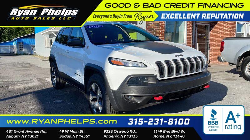 2018 Jeep Cherokee Trailhawk 4x4 for sale in Rome, NY