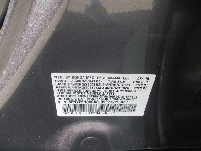 2016 Honda Pilot Elite