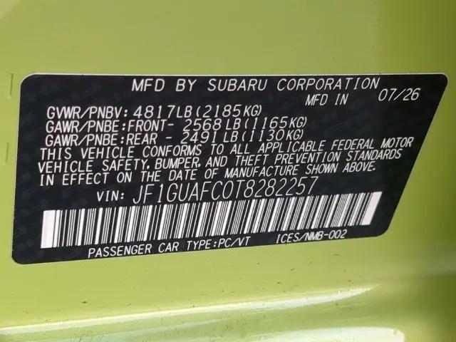 2026 Subaru Impreza Sport