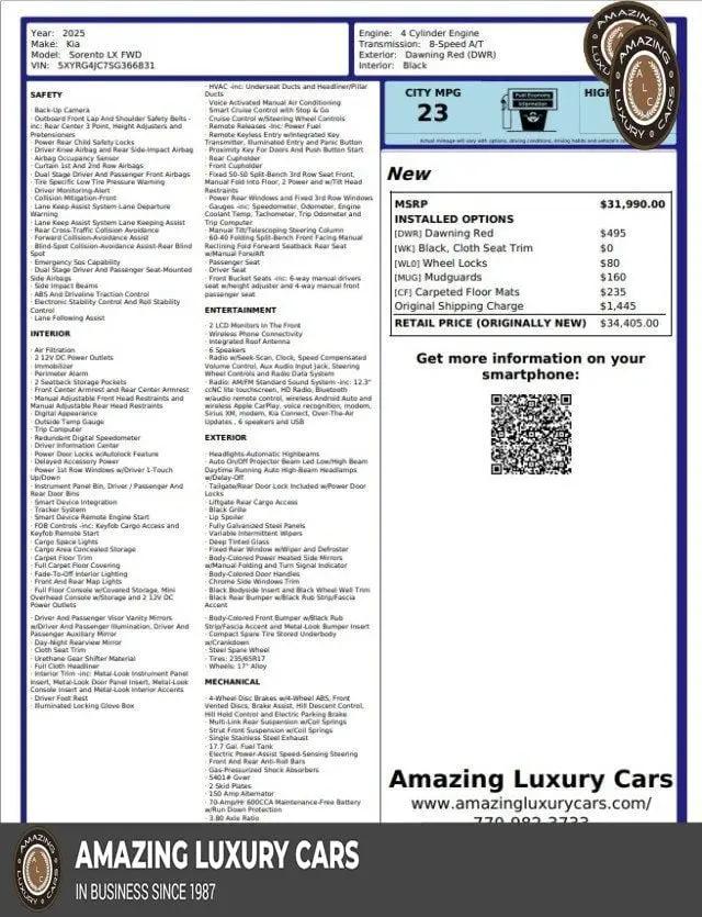 2025 Kia Sorento LX for sale in Snellville, GA
