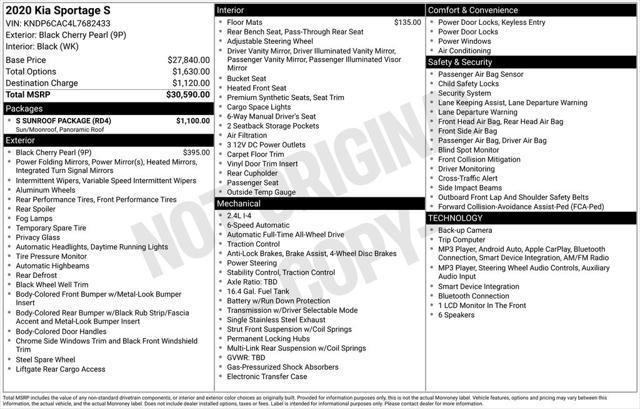 2020 Kia Sportage S for sale in FARGO, ND