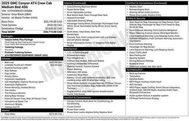 2025 GMC Canyon AT4 4WD for sale in Castle Rock, CO