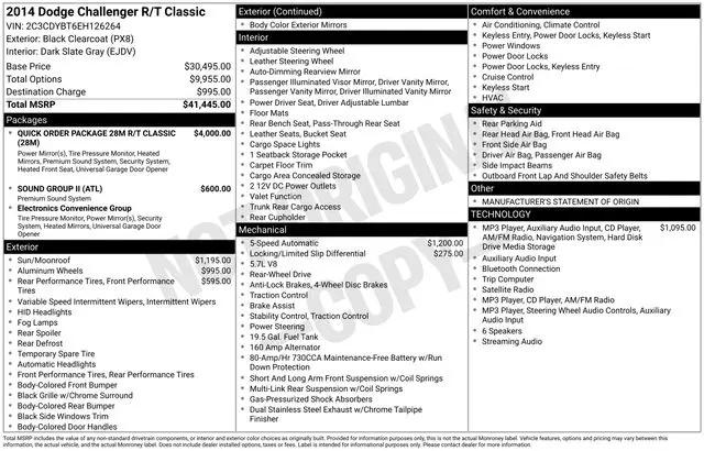 2014 Dodge Challenger R/T Classic for sale near Norwalk, OH