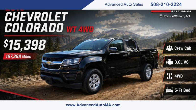 2018 Chevrolet Colorado WT for sale in North Attleboro, MA
