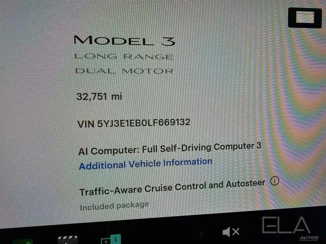 2020 Tesla Model 3 Long Range Dual Motor All-Wheel Drive