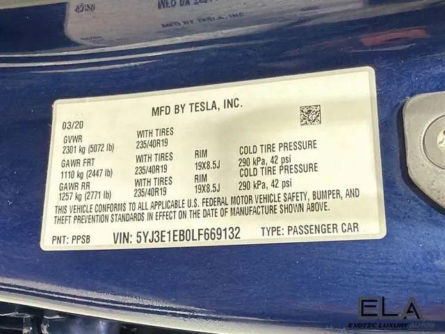 2020 Tesla Model 3 Long Range Dual Motor All-Wheel Drive