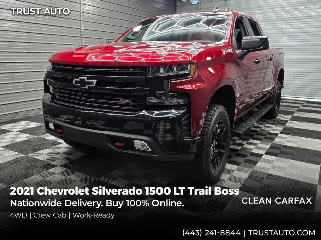 2021 Chevrolet Silverado 1500 4WD Crew Cab Short Bed LT Trail Boss for sale in Sykesville, MD