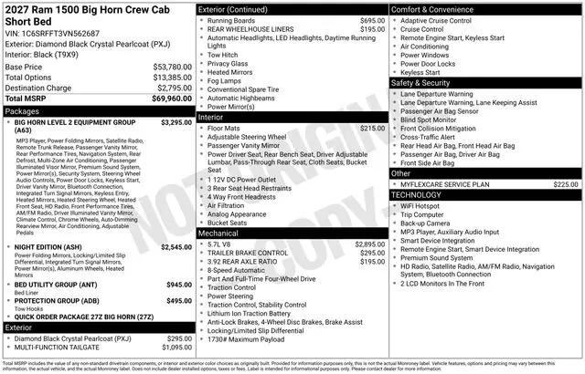 2027 Ram 1500 Big Horn