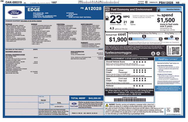 Used 2023 Ford Edge SEL For Sale in Muscle Shoals, AL