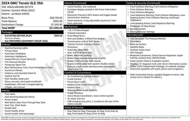 Used 2024 GMC Terrain FWD SLE For Sale in Muscle Shoals, AL