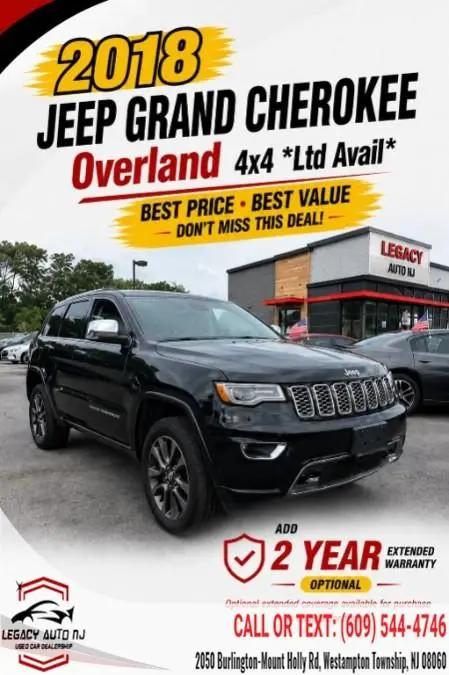 2018 Jeep Grand Cherokee Overland 4x4 for sale in Westampton Township, NJ