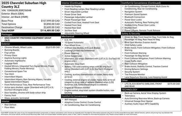 2025 Chevrolet Suburban High Country for sale in Castle Rock, CO