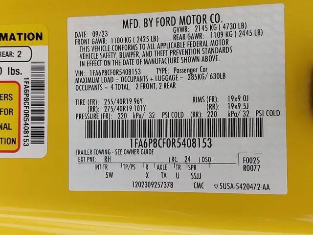 2024 Ford Mustang GT Premium Fastback